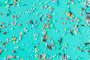 Festive sprinkles of sugar sweets. Party, birthday, holiday back