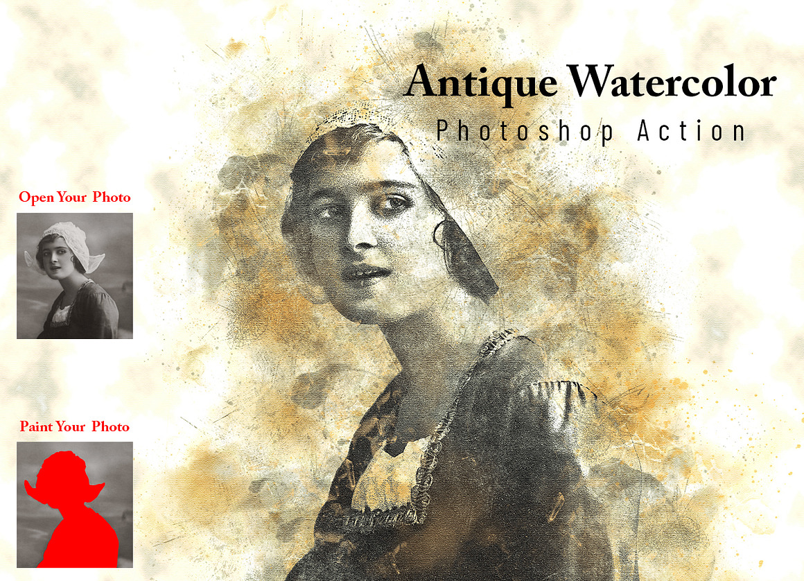 Watercolor Effect Photoshop Action B, an Action Add-On by Studio Retouch (Photo 2 of 28)