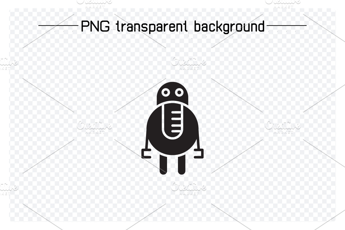 Cute Robot Icons, a Solid Icon by Designfour (Photo 4 of 7)