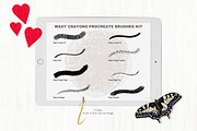 Waxy Crayons Procreate Brushes Kit, a Brush Add-On by White Lane Studio (Thumbnail 3 of 9)