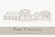 Park Chateau Venue Illustration, an Object Graphic by Blushed Design by Katrina (Thumbnail 1 of 4)