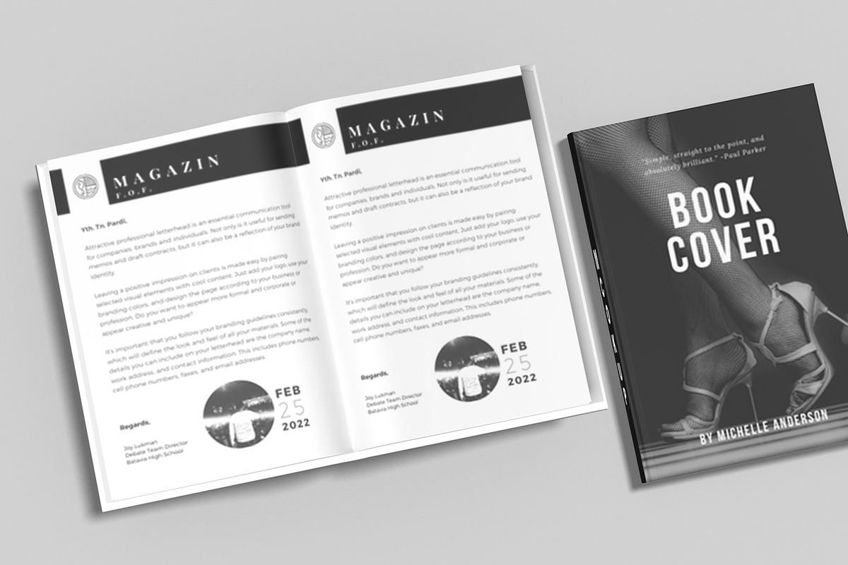 Book Mockup, a Print Template by mahhyud (Photo 9 of 9)