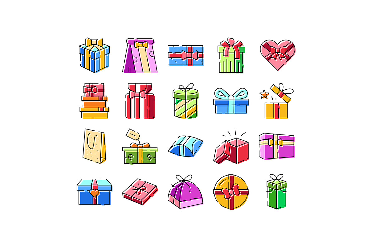 Colorful gift boxes and presents for, an Object Graphic by pikepicture (Photo 1 of 3)
