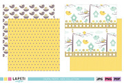 Spring Bird Digital Paper Pack, a Pattern Graphic by Lapeticrafter (Thumbnail 4 of 5)