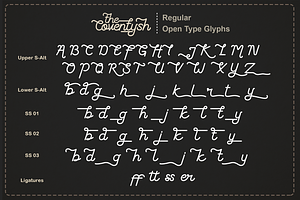 The Coventysh - Monoline Script Font