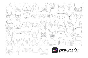 Tops Clothing Set 2 Procreate Brush