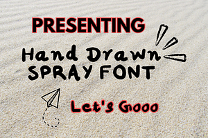 Handdrawn Spray Font