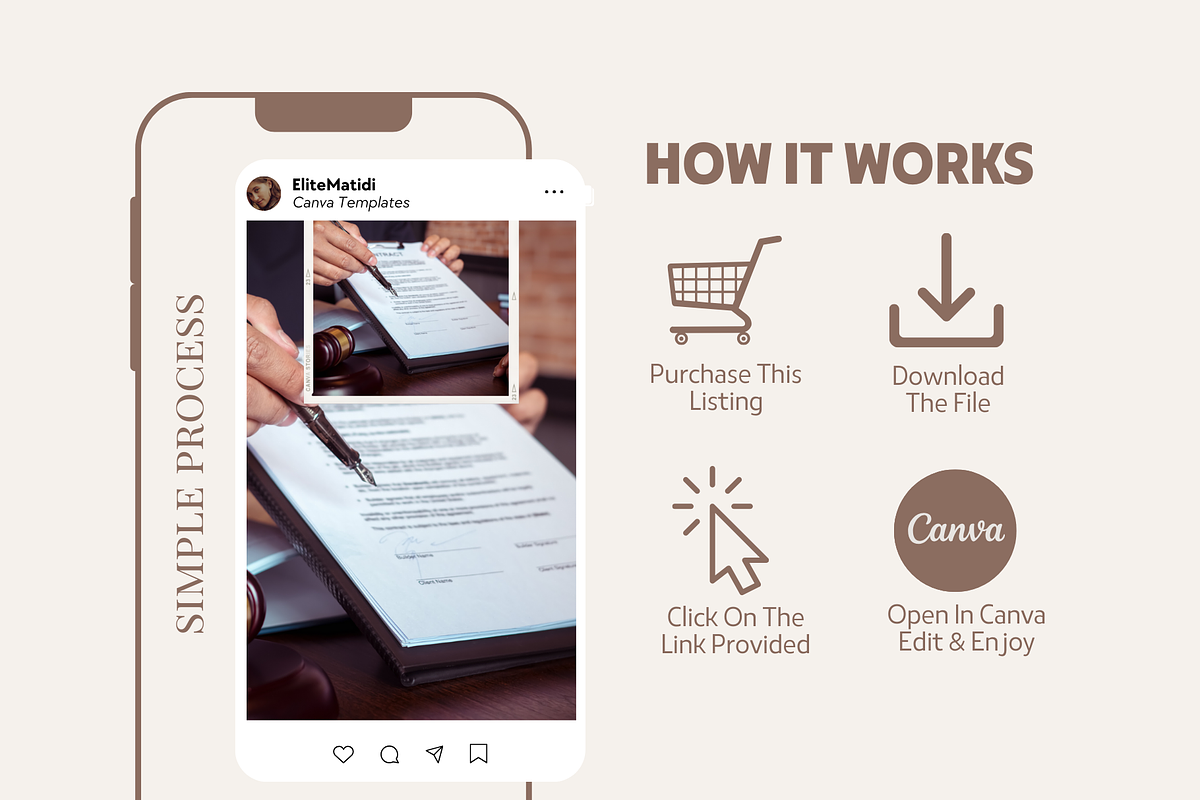 Notary Public Instagram Templates, a Social Media Template by EliteMatidi (Photo 6 of 8)