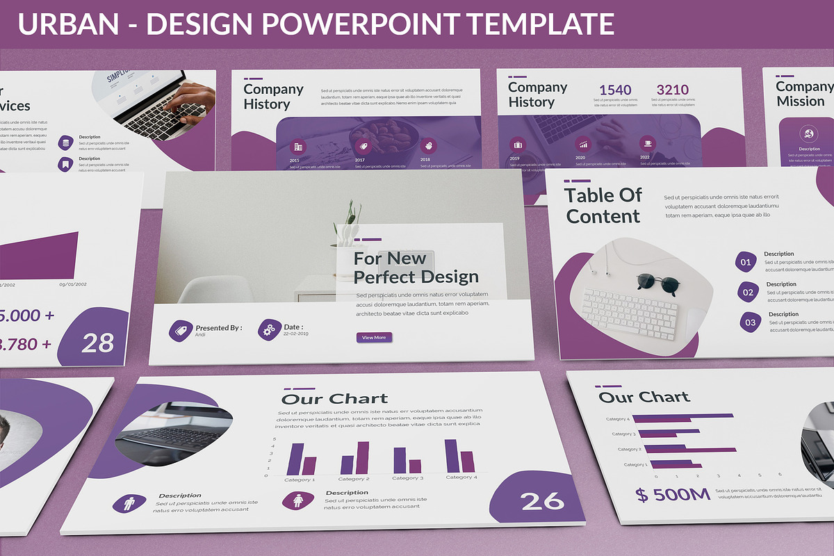 Urban - Design Powerpoint Template, a Presentation Template by SlideFactory