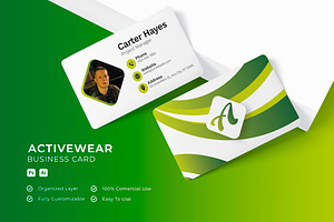 Activewear - Business Card, a Business Card Template by Esensifiksi.studio