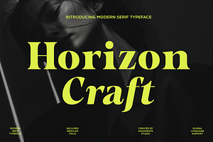 Horizon Craft - Bold Magazine Serif