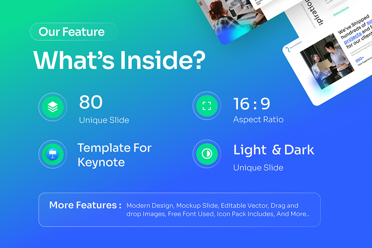 Executive Digital Keynote Template, a Presentation Template by Brandearth RRGraph (Photo 2 of 7)