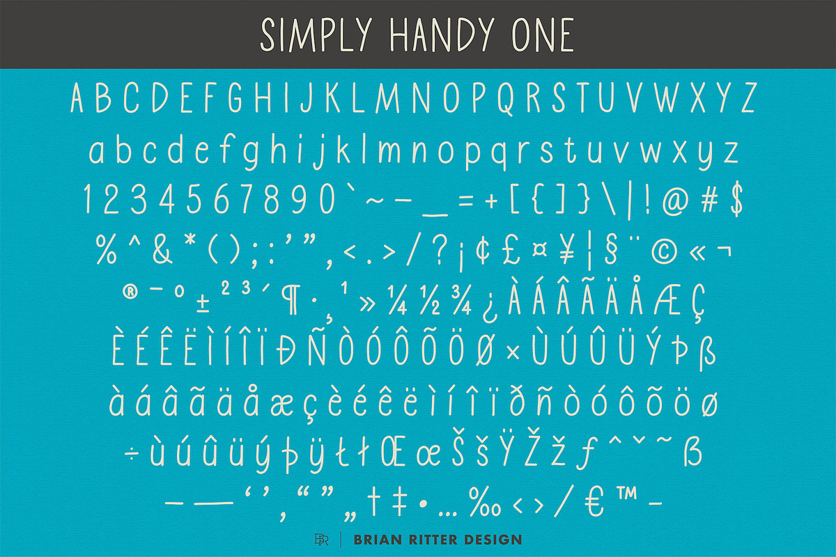 Simply Handy - Handwritten Fonts, a Font by Brian Ritter Design (Photo 5 of 10)