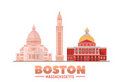 Boston Massachusetts skyline, an Illustration by Sky and glass (Thumbnail 6 of 6)