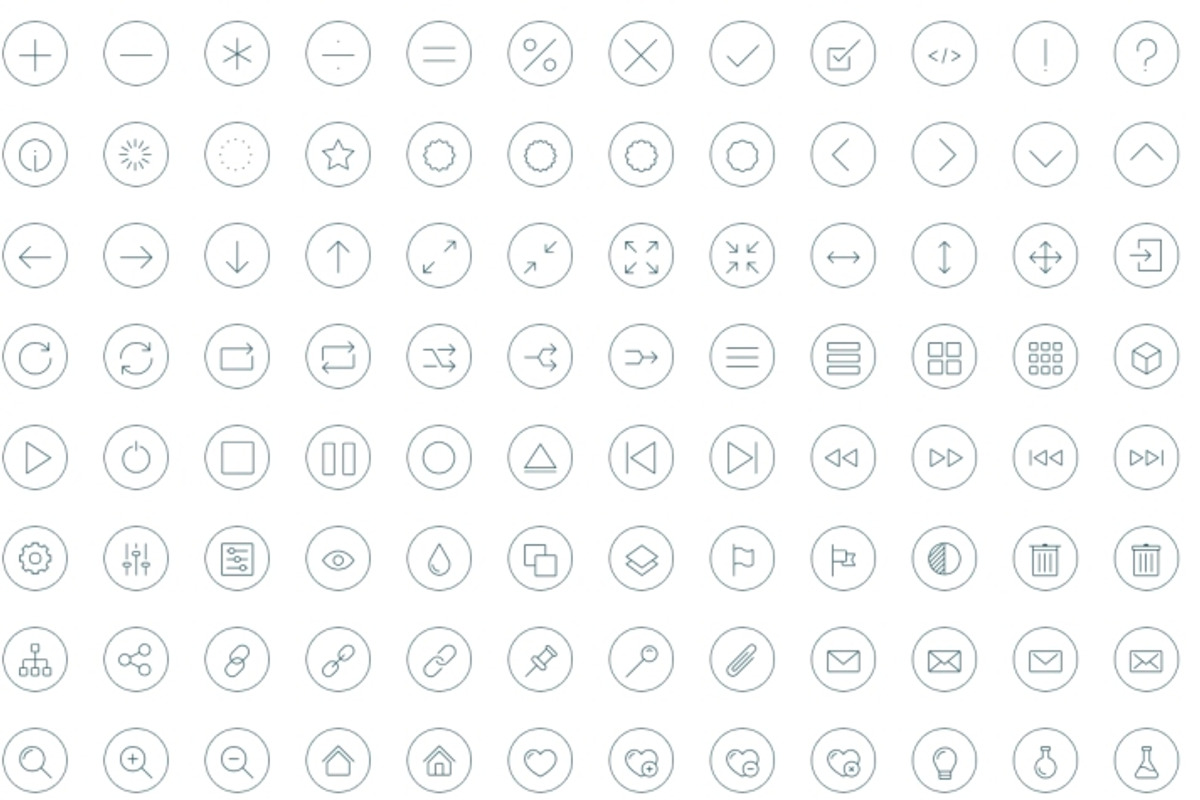 1700+ Mega Icons Bundle preview 5