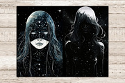 Among The Stars Junk Journal Pages, a Person Illustration by GlamArtZhanna (Thumbnail 5 of 9)