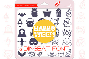 Halloween Icons - Dingbat Font