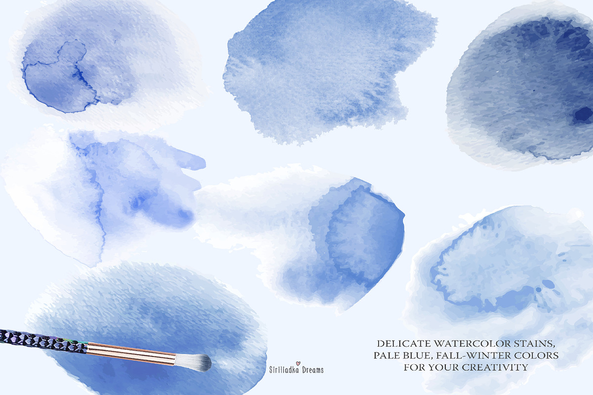 Dusty blue spots, a Texture Illustration by Siriliadka Dreams (Photo 3 of 5)
