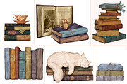 Once Upon a Shelf Seamless Pattern, a Pattern Graphic by MouseGrey (Thumbnail 9 of 9)