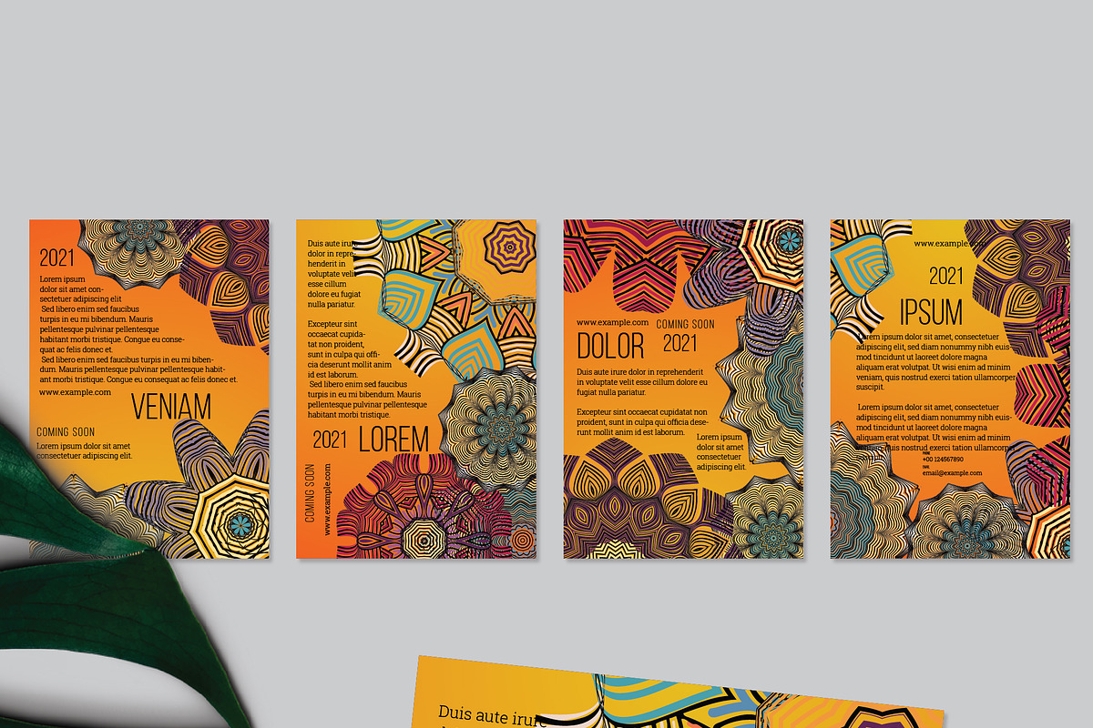 Flyer template A4 Mandala Ethnic, a Flyer Template by Zebra-Finch (Photo 2 of 2)