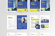 Blue Annual Financial Report, a Magazine Template by Annora Studio (Thumbnail 5 of 6)