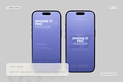 iPhone 17 Pro Mockup, an iPhone Mockup by Toasin Studio (Thumbnail 5 of 7)