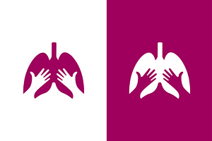 Human lungs and hands logo, an Object Illustration by GraphiShop