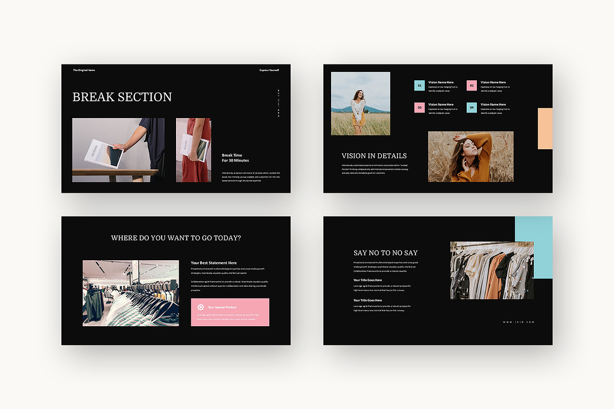 Irio : Fashion Pitch Powerpoint, a Presentation Template by Punkl Camp (Photo 14 of 16)