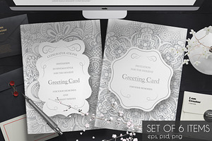 Wedding cards set - vector
