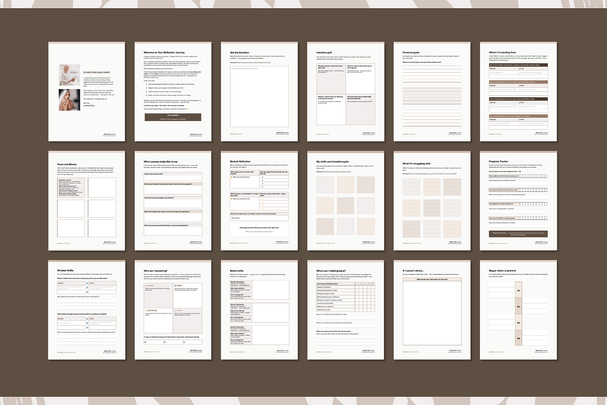Fillable Reflection Journal Workbook, a Presentation Template by Our Polished Pages (Photo 4 of 20)