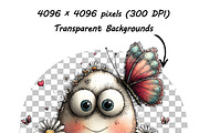 Funny Easter Eggs Clipart Whimsical, an Illustration by one-touch (Thumbnail 16 of 18)