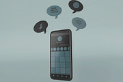 Smartphone Screen Mockup, an Advertising Mockup by skybluecreative (Thumbnail 2 of 3)