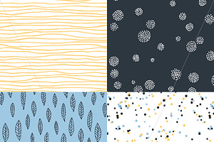 10 Seamless Hand Drawn Patterns V.4