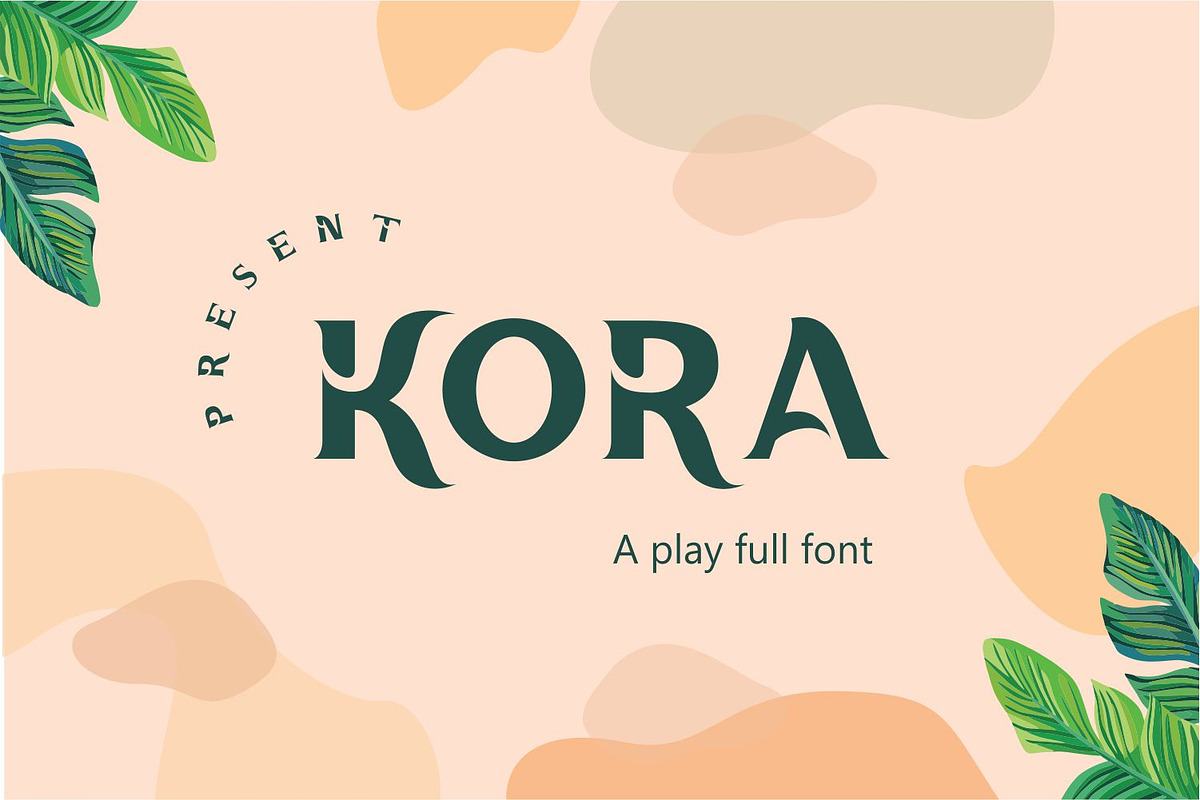 Kora Font | Bold Slab Serif Font, a Slab Serif Font by WhymoreArt (Photo 1 of 5)
