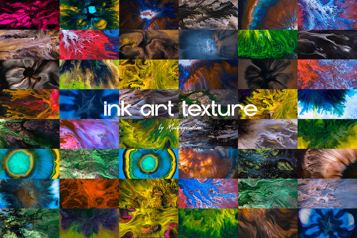 Ink Art Textures - 115 hi-res images, a Texture Graphic by Madebyvadim (Photo 14 of 14)