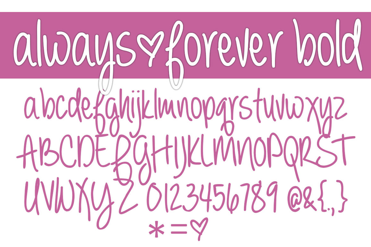 Always Forever Bold preview 2