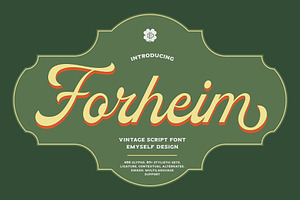 ED Forheim - Vintage Script