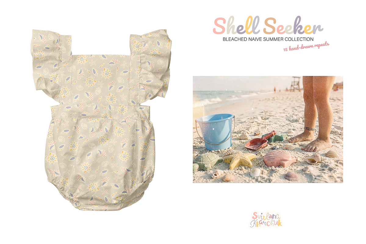 Shell Seeker: vector patterns, a Pattern Graphic by Svitlana Kharchuk (Photo 9 of 10)