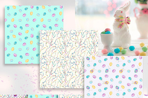 Easter - Watercolor Cliparts Set