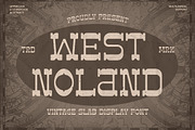 West Noland - Vintage Slab Font, a Slab Serif Font by AQR Studio (Thumbnail 1 of 8)