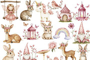 Watercolor Magical Garden Pink PNG, an Illustration by JackArt (Thumbnail 6 of 8)