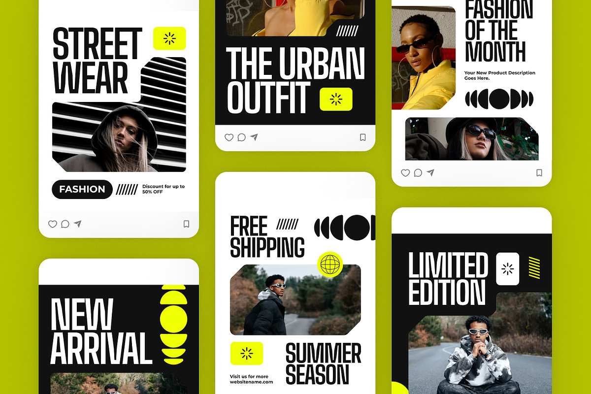Streetwear Fashion - Instagram Post, a Brochure Template by Izdihaar_Studio (Photo 3 of 3)