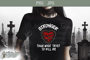 Gothic Heart Thorns stronger quote, an Object Illustration by Willow Paige Farms (Thumbnail 2 of 5)