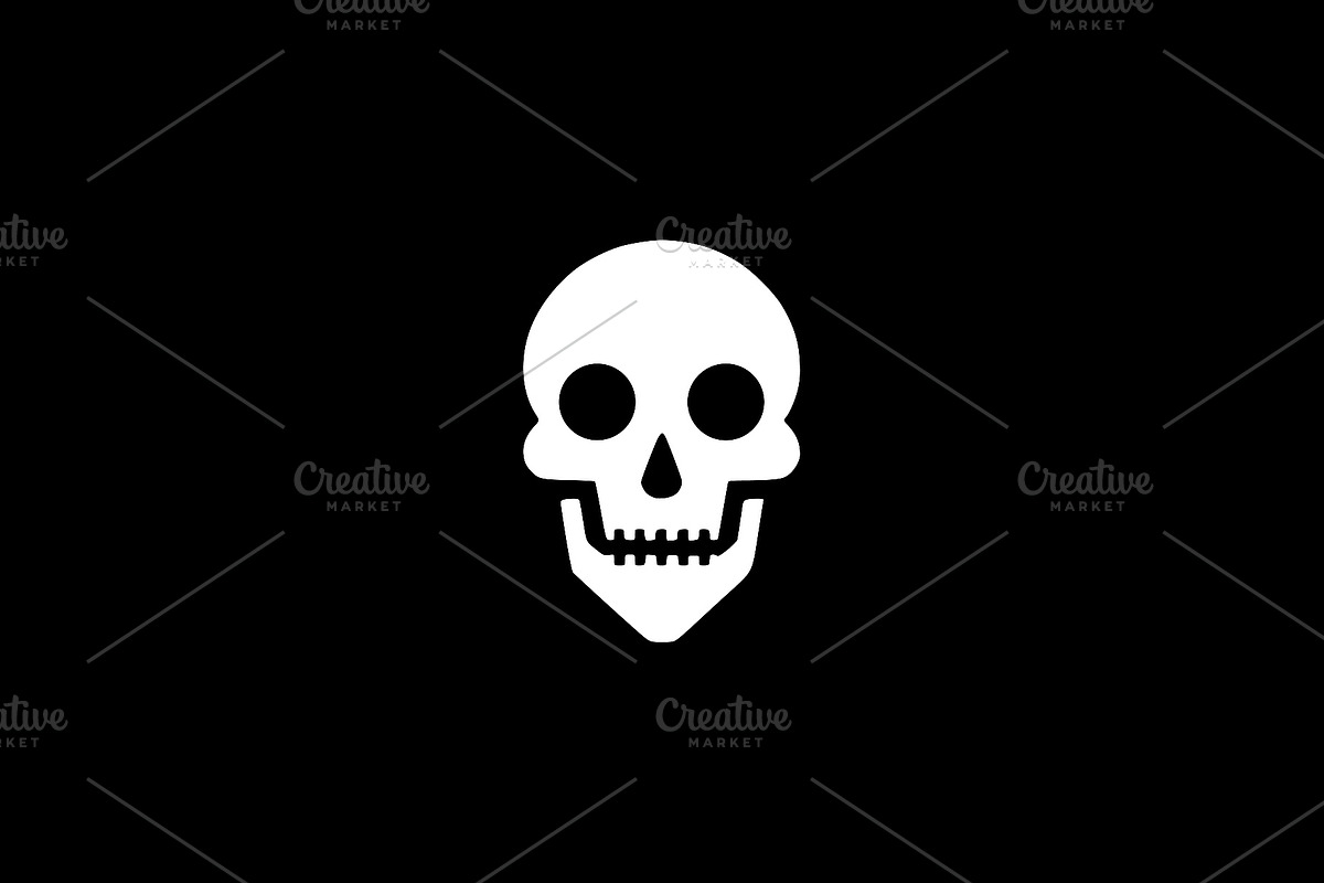Detailed Skull Icon Vector, a Decorative Illustration by Vectorium Studio (Photo 2 of 4)
