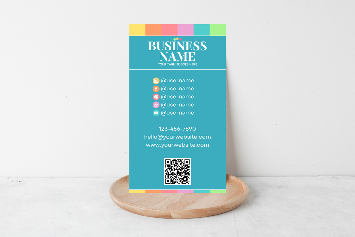 Business Card Template - Colorful, a Business Card Template by SunshineStudioBoutique (Photo 5 of 9)