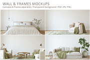 HOME IN TOSCANA Wall&Frame Mockups, a Print Template by MyHomeMockups (Thumbnail 1 of 12)