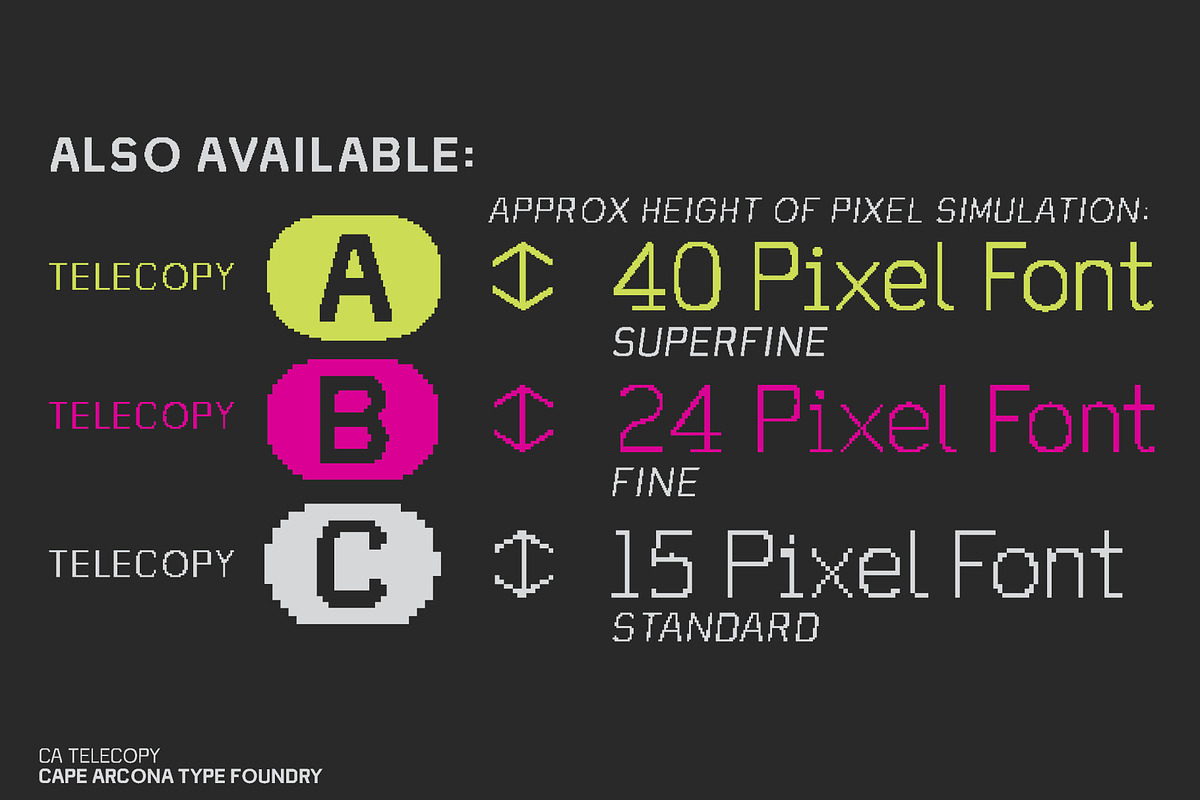 CA Telecopy A, a Sans Serif Font by Cape Arcona Type Foundry (Photo 5 of 15)