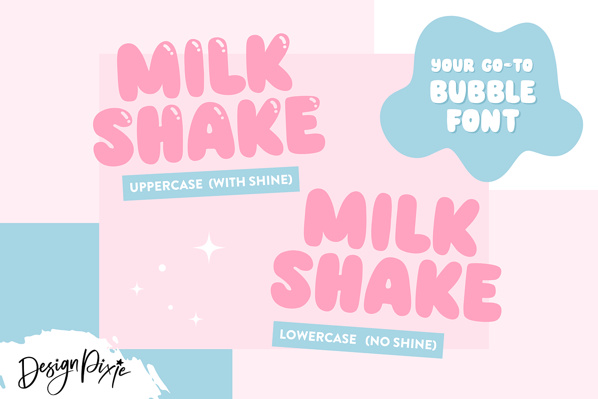 Milk Shake Font, a Handwritten Font by Design Pixie (Photo 2 of 10)