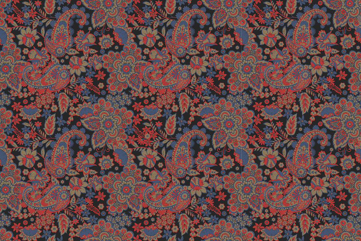Paisley seamless patterns, a Pattern Graphic by antalogiya (Photo 5 of 5)