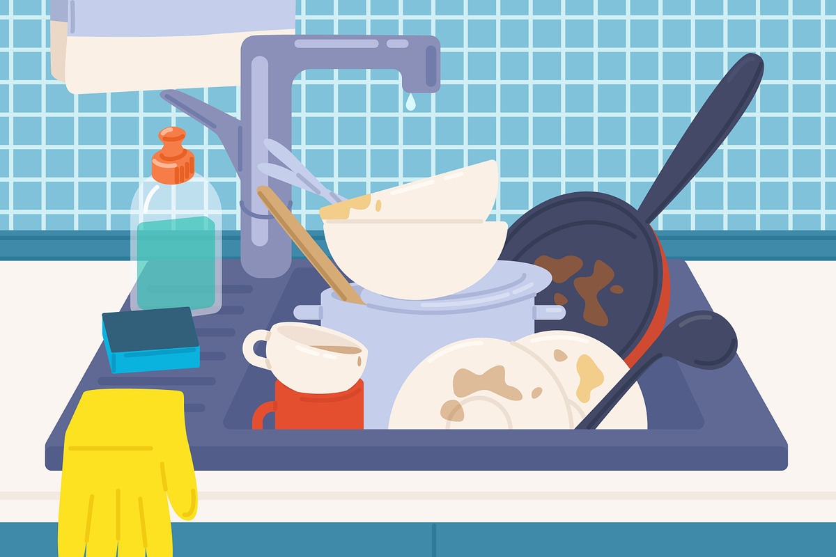 Dirty kitchenware, an Object Illustration by Good Studio (Photo 2 of 4)